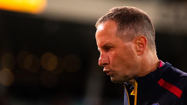 Adelaide Crows Coach Don Pyke walks from the ground at Adelaide Oval. Picture: Daniel Kalisz/Getty Images