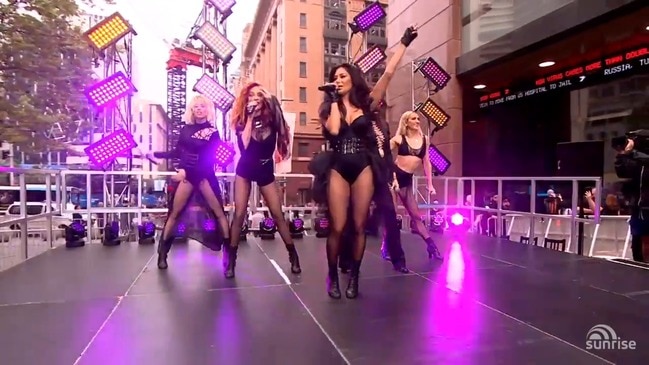 Pussycat Dolls perform live on Sunrise