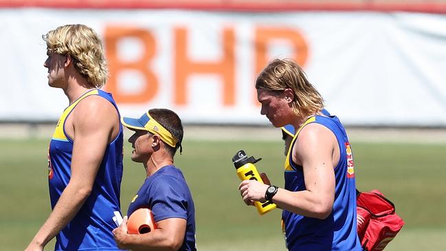 Harley Reid (right) has suffered a knock at West Coast training. (Photo by Paul Kane/Getty Images)