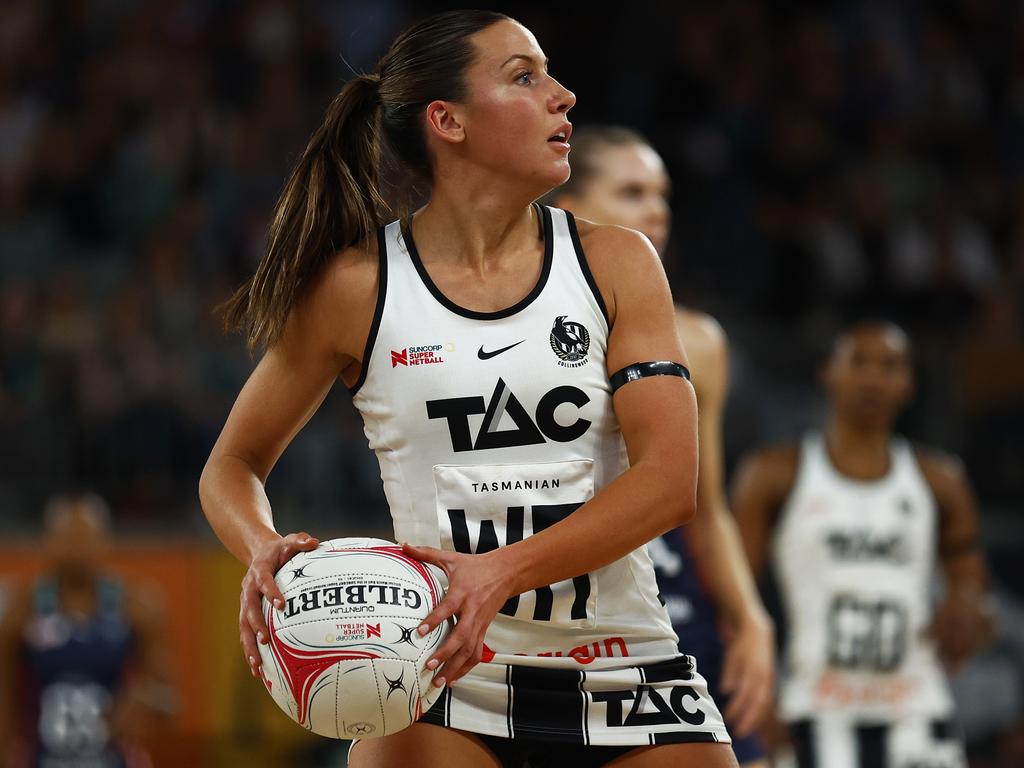 Kelsey Browne of the Magpies is making a huge push for late inclusion in Australia’s Commonwealth Games squad. Picture: Daniel Pockett/Getty Images
