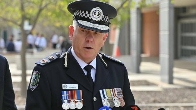 ADELAIDE, AUSTRALIA - NewsWire Photos MAY 15, 2024: Commissioner of Police Grant Stevens at the Fort Largs Police Academy. Picture: NCA NewsWire / Brenton Edwards