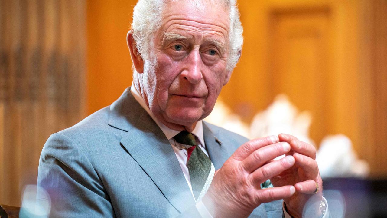 Charles reportedly even referred to himself as having “sausage fingers”. Picture: Jane Barlo/ Pool/AFP