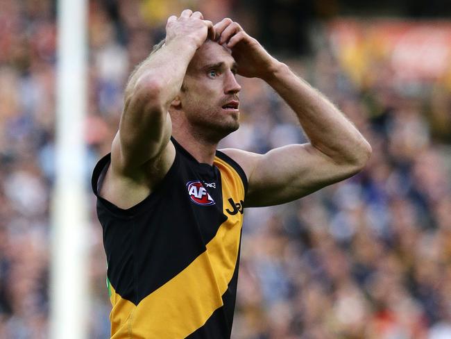 Shane Tuck played 173 games for Richmond. Picture: George Salpigtidis