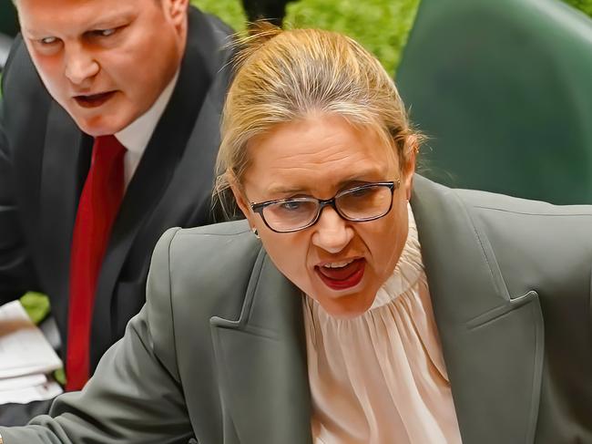 MELBOURNE AUSTRALIA - NewsWire Photos OCTOBER 31, 2023: Victorian Premier Jacinta Allan speaks during question time in the Legislative Assembly at the Parliament of Victoria in MelbournePicture: NCA NewsWire / Luis Enrique Ascui