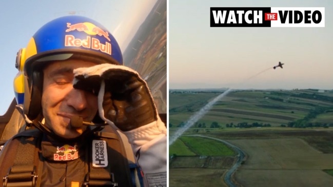 Red Bull stunt pilot completes insane flight