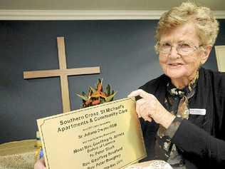 WELCOMED: Mercy sister Juliana Dwyer RSM officially opened the Southern Cross St Michael’s Apartments & Community Care in Casino on Saturday. Picture: Doug Eaton