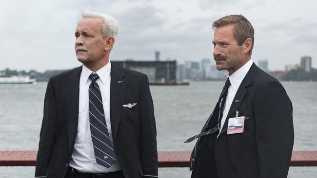 Tom Hanks and Aaron Eckhart Sully.