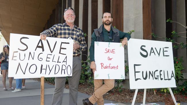 Tony Wall and Doug Cannon outside the ALP Queensland State Conference Mackay Entertainment and Convention Centre (MECC) Saturday 3 June 2023 Picture: Michaela Harlow