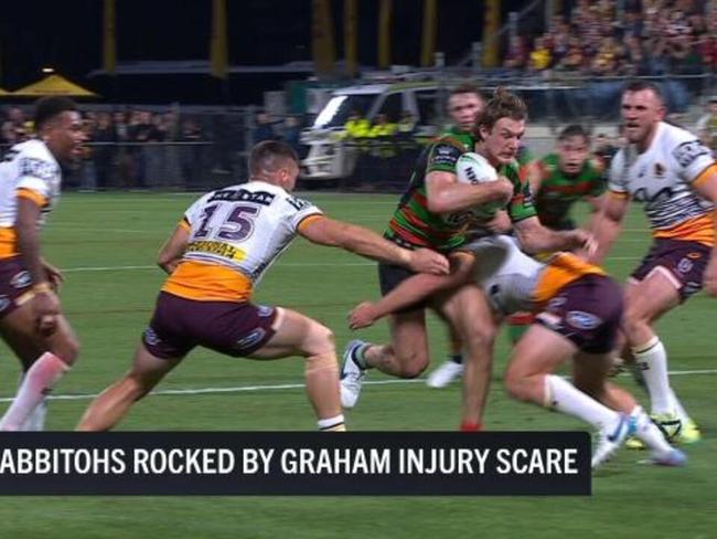 Rabbitohs rocked by Graham injury scare