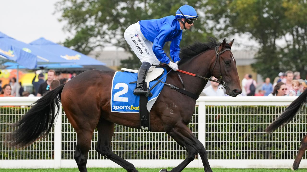 Aleppo Pine pulled up lame after the Blue Diamond Prelude. Picture: George Sal/Racing Photos via Getty Images