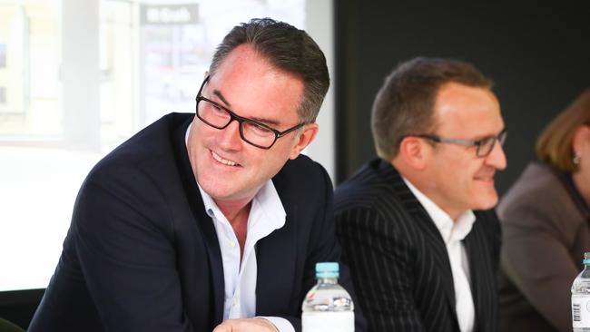 23/11/16 Mc Grath Real Estate annual meeting. Founder John Mc Grath and CEO Cameron Judson. Pictured in Sydney. TheatrePicture Renee Nowytarger / The Australian