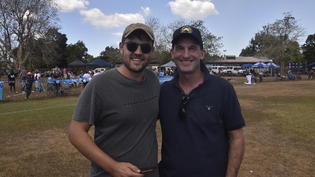 A fan taking a pic with soon to be AFL CEO Andrew Dillon at the Tiwi Island Football League grand final between Tuyu Buffaloes and Pumarali Thunder. Picture: Max Hatzoglou