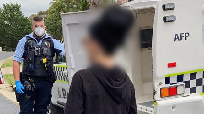 The three were arrested in the ACT on Thursday. Picture: NSW Police