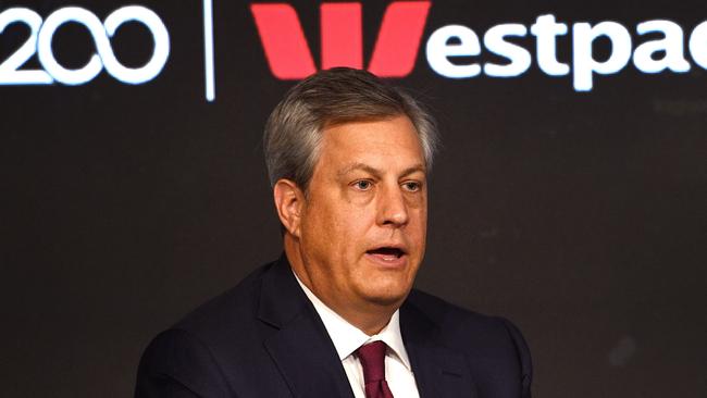 Westpac chief executive Brian Hartzer. Pic: AFP