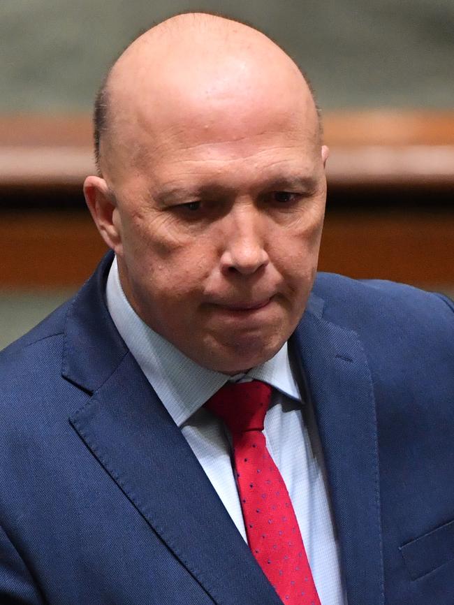 Minister for Home Affairs Peter Dutton could be moved to defence. Picture: Mick Tsikas/AAP