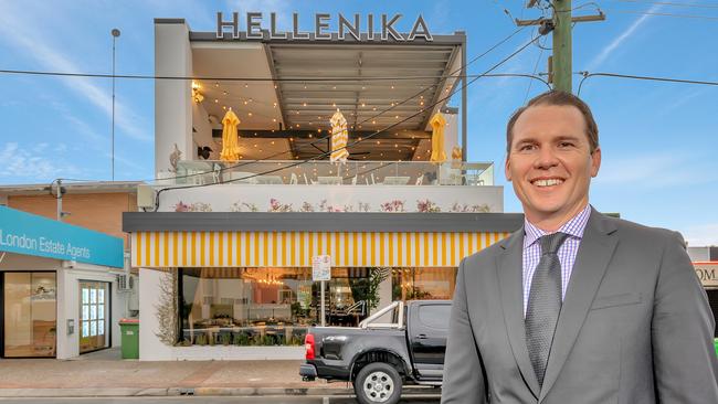 Colliers director Steven King in front of Hellenika Gold Coast. Photo: Supplied