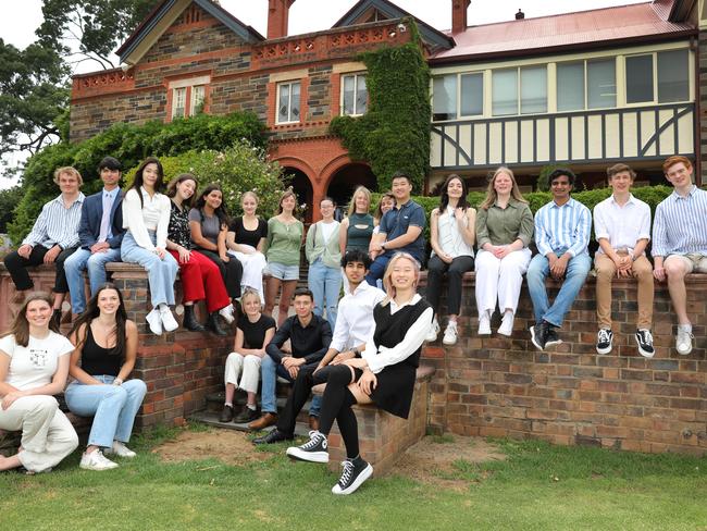 The state's top International Baccalaureate students met for a ceremony at Mercedes College. Picture: Dean Martin