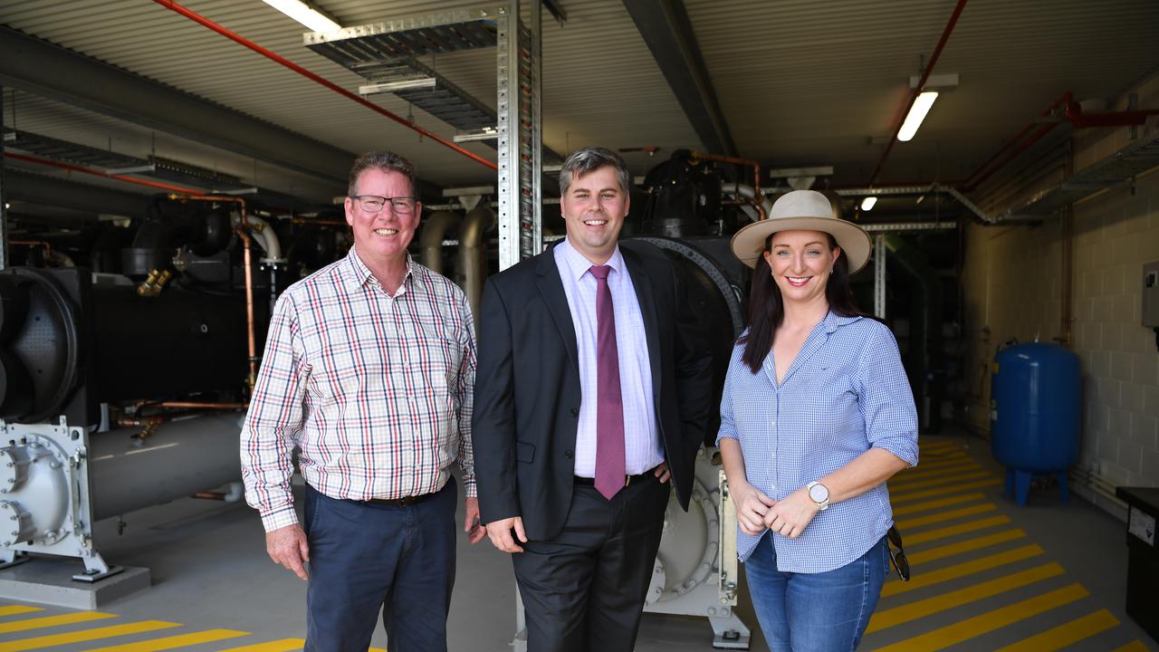 Minister for Corrections Mark Ryan, Member for Rockhampton Barry O'Rourke and member for Keppel Britany Lauga tour the Capricornia Correctional Centre the expansion works.