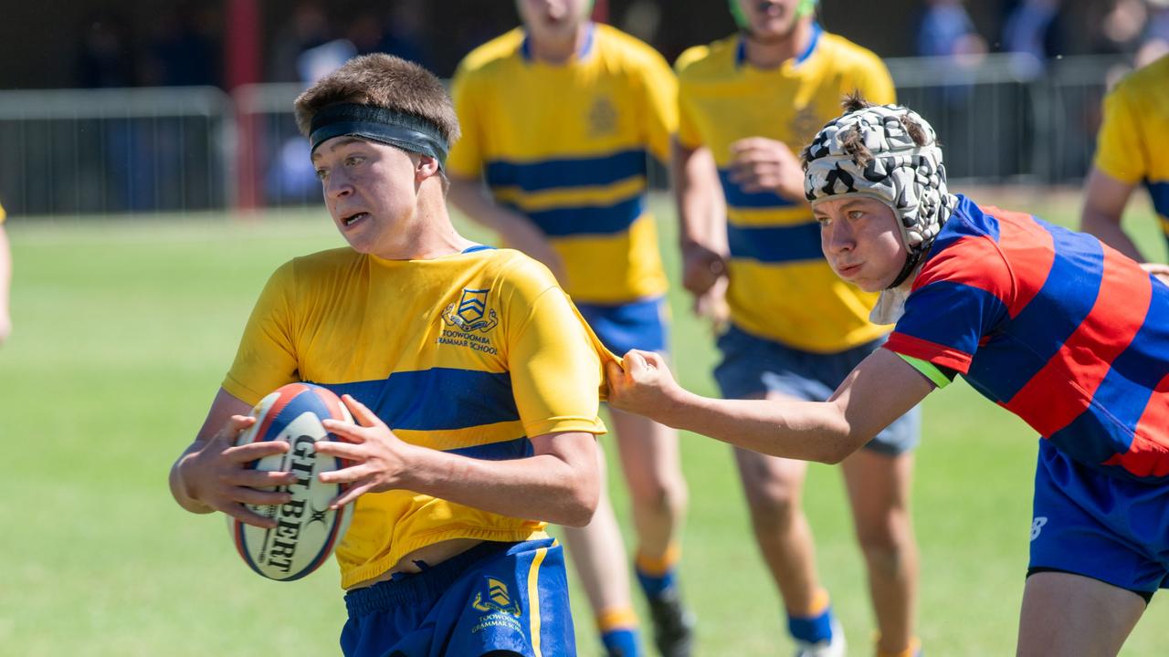 Downlands 14A vs TGS 14A. 2024 O'Callaghan Cup day at Downlands College. Photo by Nev Madsen