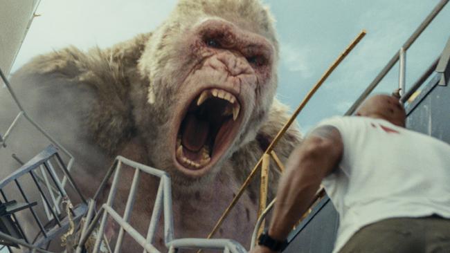 scene from Rampage (2018) a Warner Bros release