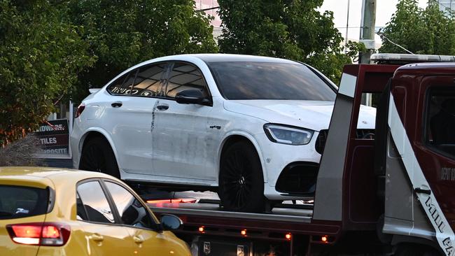 A car being removed from Quest Hotel, High Street, Preston. Picture: Josie Hayden