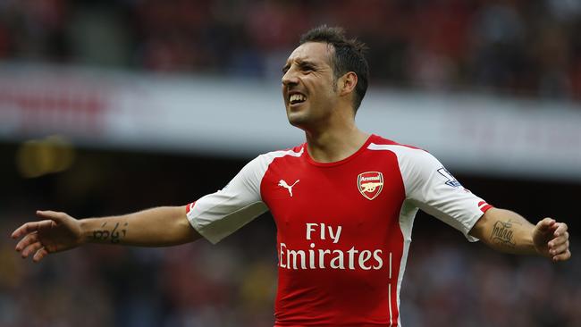 Santi Cazorla and Arsenal got very frustrated.