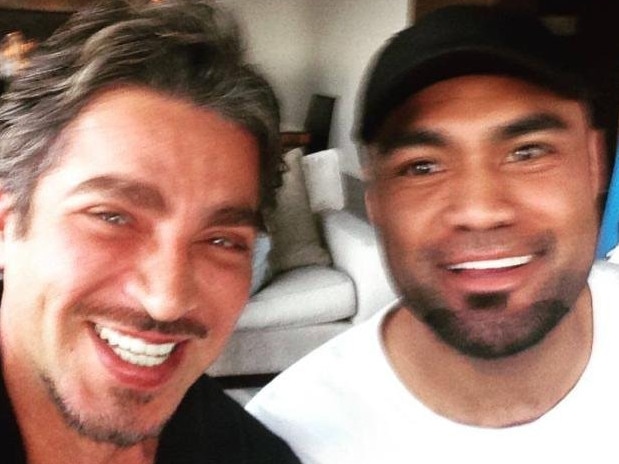 Nimilote 'Nim' Ngata (right) with King of the Cross John Ibrahim.