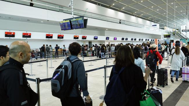 The newly upgrade Cairns Airport international terminal departures hall. Picture: Brendan Radke