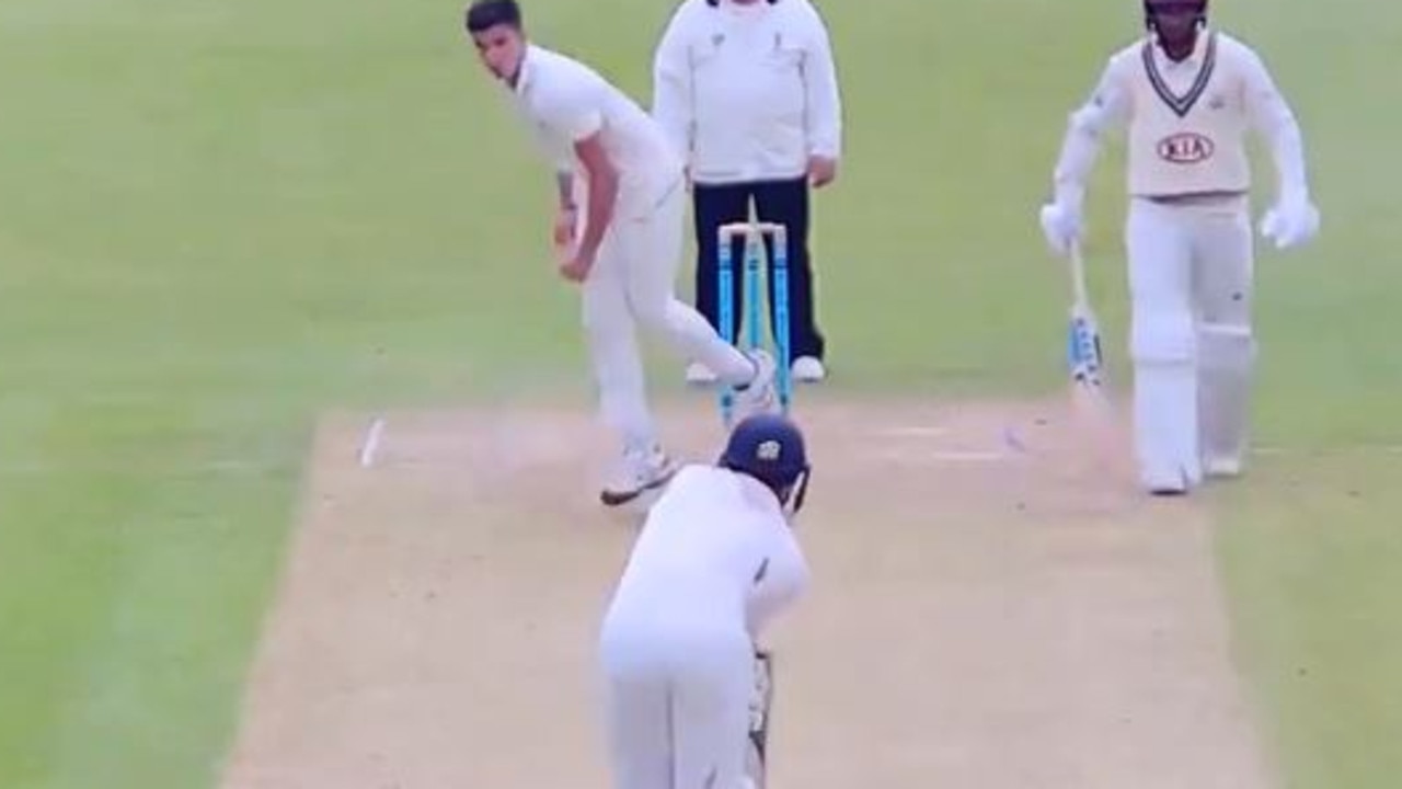 Arjun Tendulkar bowled an absolute jaffa for MCC Young Cricketers.