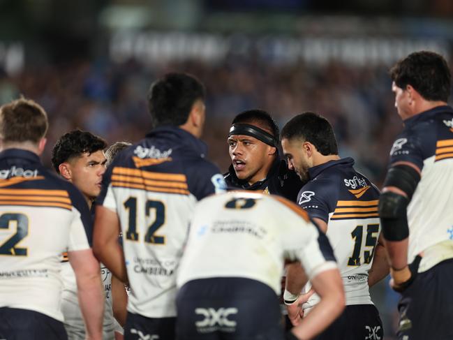 Allan Alaalatoa captains the Brumbies and is a strong contender to add the national honour to his sparkling rugby CV. Picture: Phil Walter/Getty Images