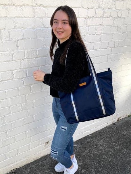 Leichhardt teenager Olivia Piazza’s New Yorker Tote is available via her online handbag business and through markets across Sydney.