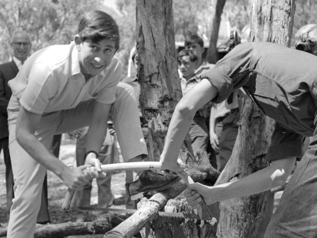 Prince Charles at Timbertop, 1966. While he received some ribbing about being a “Pommy bastard,” the future King has said he has the fondest memories of his time at the school.