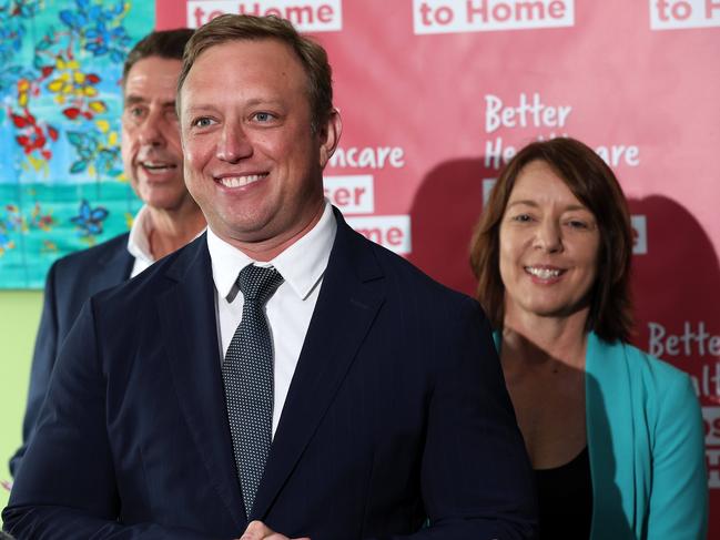 Premier Steven Miles visits the Eastbrooke Health Hub for a press conference in Mackay. Pics Adam Head