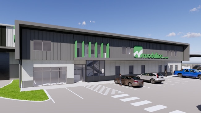 A concept photo for North Queensland custom kitchen and cabinet manufacturer Moduline’s proposed new factory expansion in Ingham. Image: Supplied