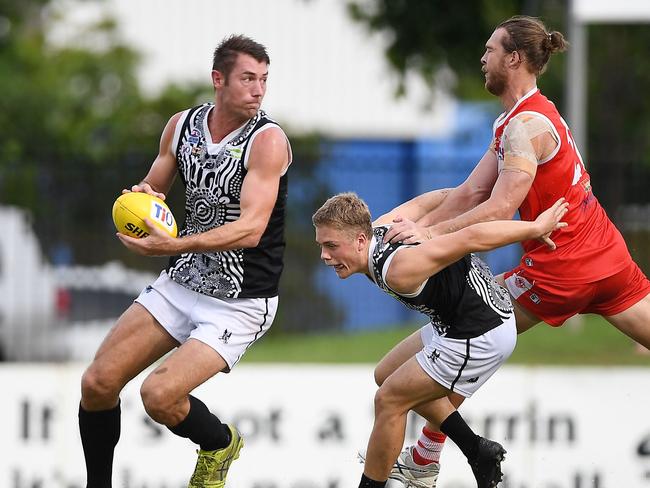 Last season’s Palmerston skipper Matt Dennis believes Eddie Betts playing for his club in the 2021-22 NTFL season would have massive benefits across the Territory. Picture: Felicity Elliott/AFLNT