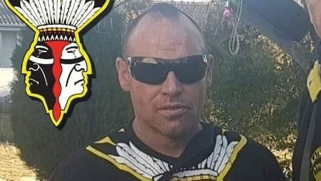 Darin Keir is Canberra president of the Satudarah OMCG. Picture: Facebook.