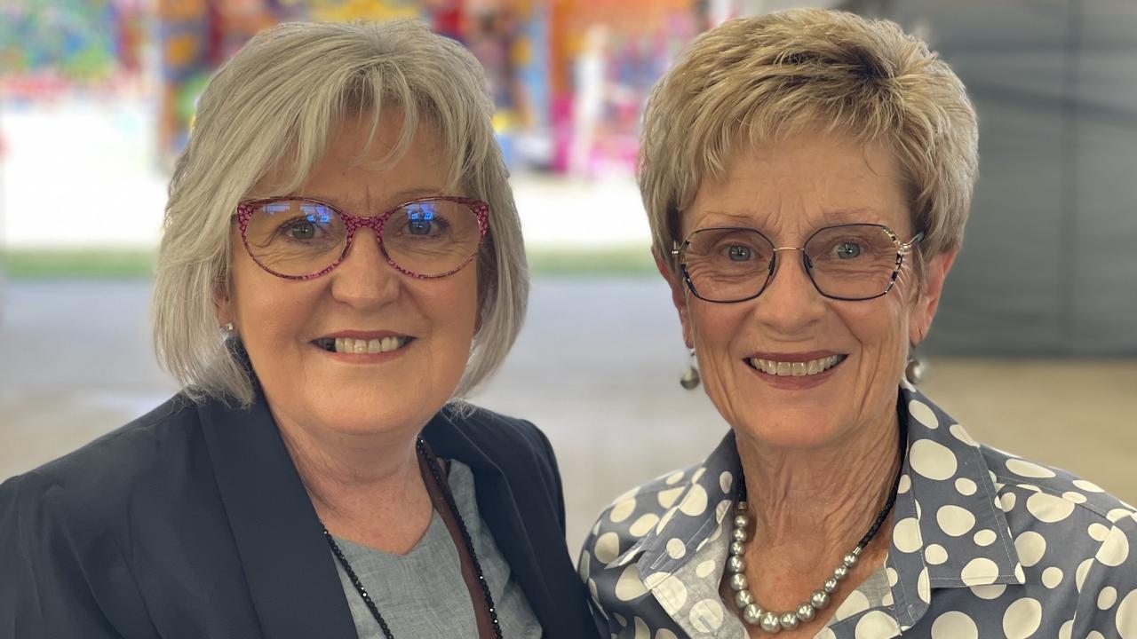 Roseann Cragh from Andergrove and Carolyn Ischenko from South Mackay. Mackay Show June 15 2022. Picture: Max O'Driscoll.