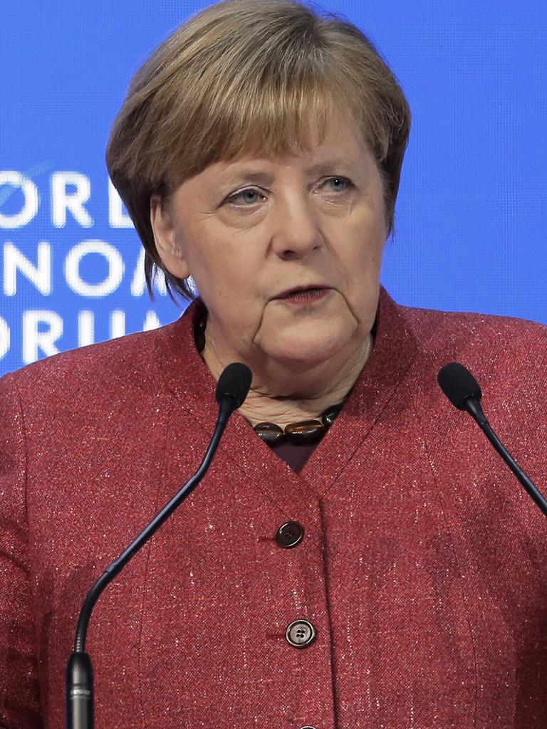 German Chancellor Angela Merkel. Picture: AP