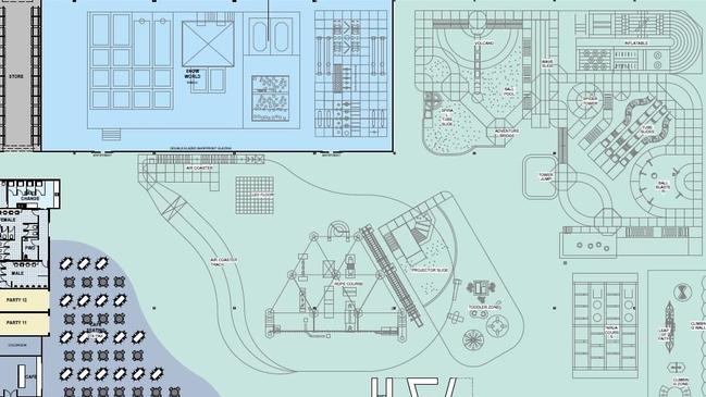 Proposed plans for the indoor play centre at 101 Hume Drive, Bundamba