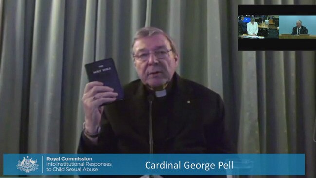 Cardinal George Pell appearing in Rome as part of the Royal Commission into Institutional Responses to Child Abuse.