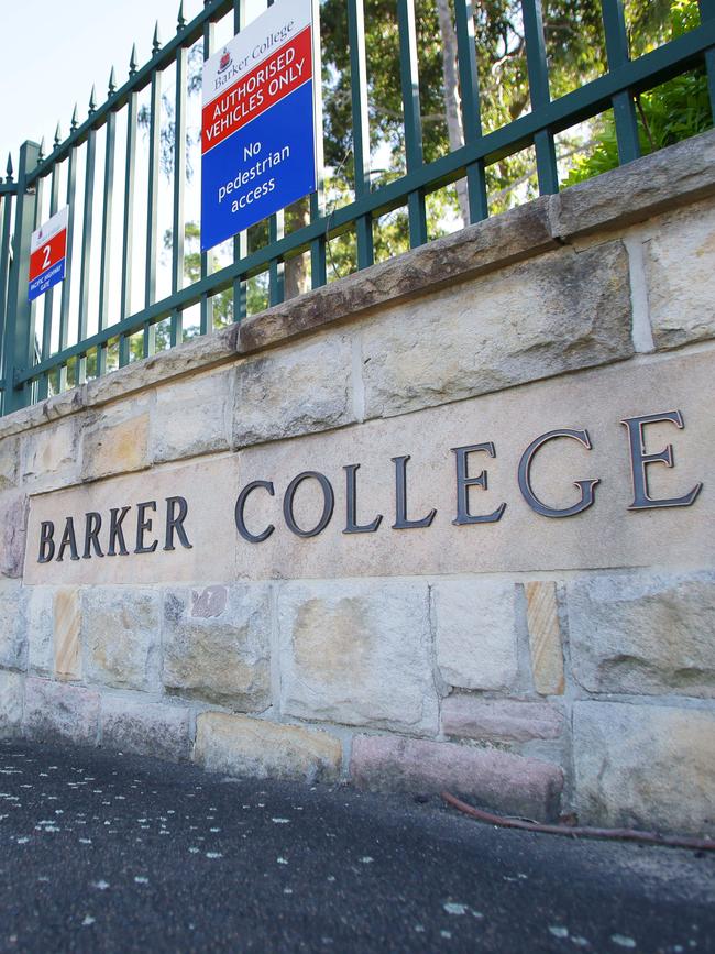 Barker College in Hornsby.