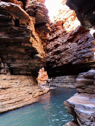 Inside one of the gorges at Karijini National Park.