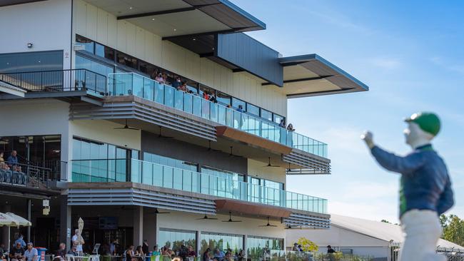 The controversial Darwin Turf Club grandstand, Fannie Bay Racecourse, Darwin. Picture: Che Chorley