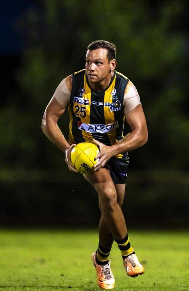 Steven Motlop has been a player to watch in the AFL and NTFL. Picture: Patch Clapp / AFLNT Media