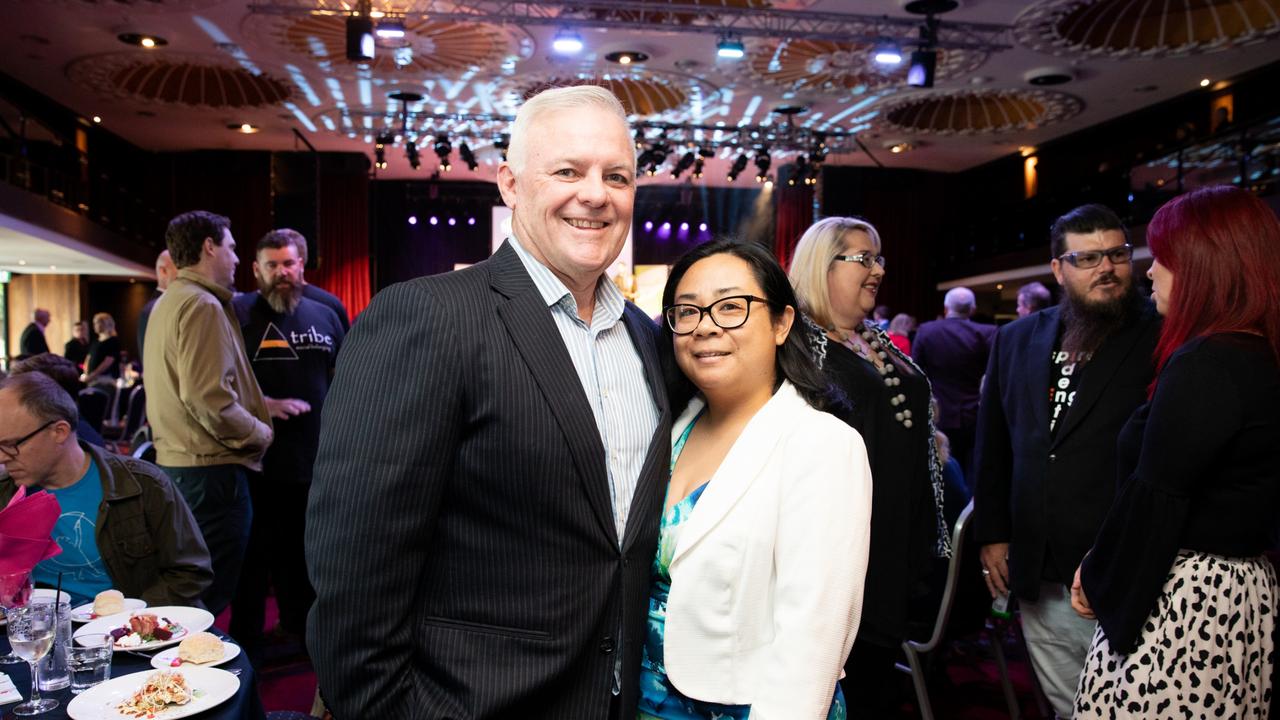 Ross Fazel and Sarah Yip from Kease International at the Business Moreton Bay Region interactive luncheon. Picture: Dominika Lis.