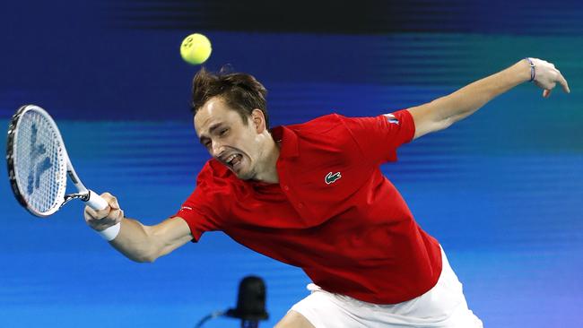 Daniil Medvedev destroyed World No.10 Matteo Berrettini. Picture: Getty Images