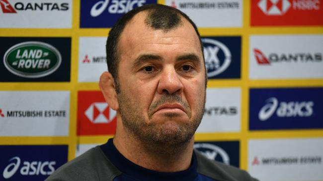 Michael Cheika’s strong personality could be put to the test in coming weeks. Picture: Getty Images