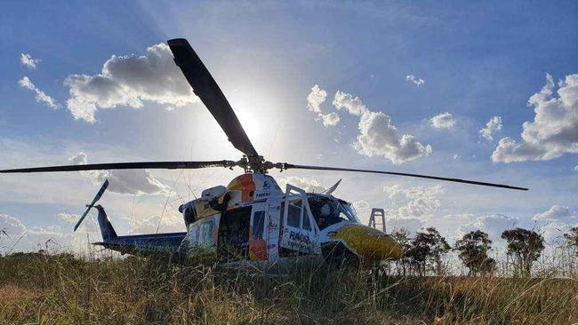 A Townsville man was airlifted to hospital by RACQ CQ Rescue after he suffered head injuries when his van rolled multiple times on the Bowen Development Road on Wednesday April 8.