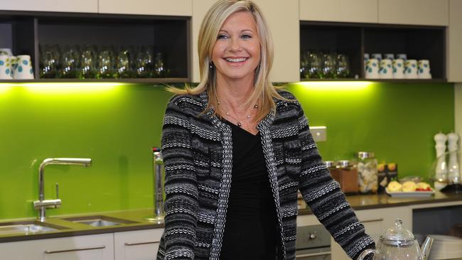 Olivia Newton John at the opening of her wellness centre. Picture: David Smith