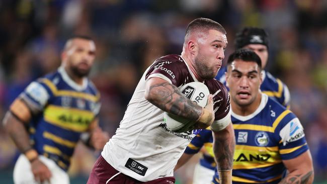 Sea Eagles Curtis Sironen will be interviewed with his dad Paul. Picture: Matt King/Getty Images.